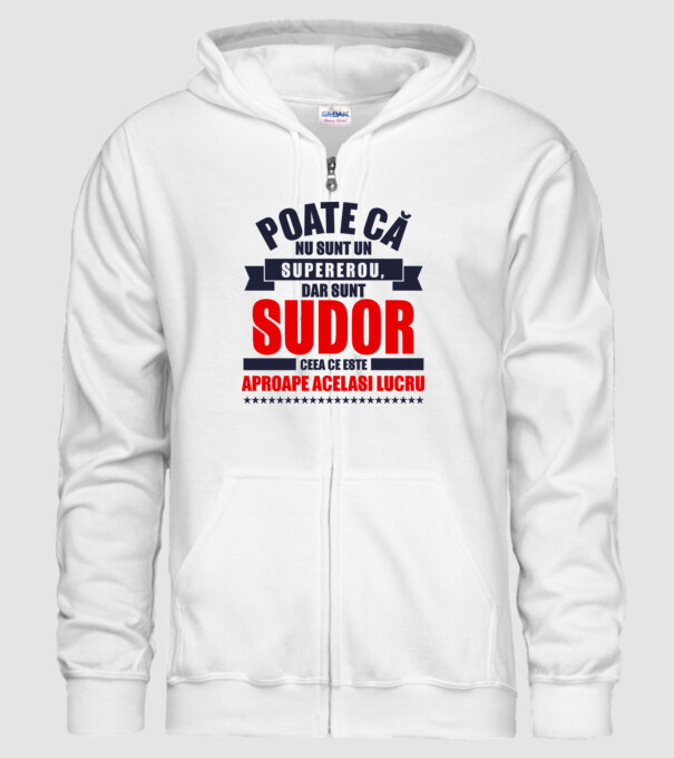 Poate că nu sunt un supererou, dar sunt SUDOR, ceea ce este aproape același lucru model alb pe tricou