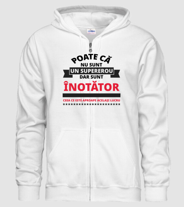 Poate că nu sunt un supererou, dar sunt ÎNOTĂTOR, ceea ce este aproape același lucru model alb pe tricou