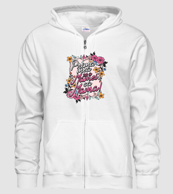 Prima mea zi a mamei ca mamă model alb pe tricou