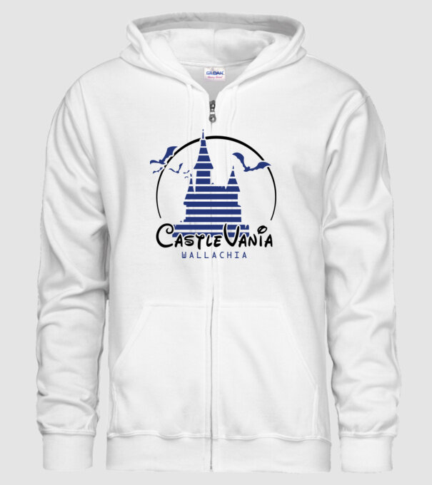 România CastleVania model alb pe tricou