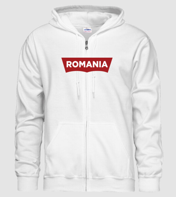 România levis model alb pe tricou