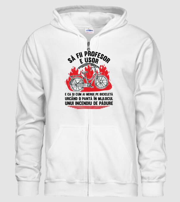 Să fii profesor e ușor model alb pe tricou