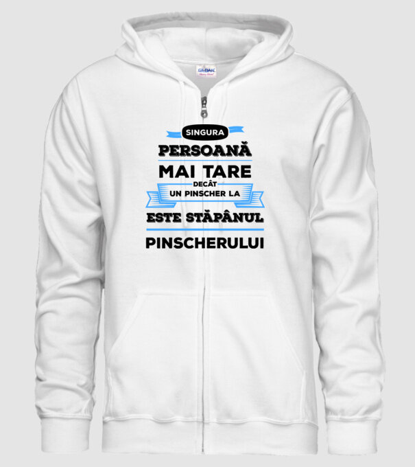 singura persoană mai tare decât un Husky este stăpânul Husky-ului model alb pe tricou
