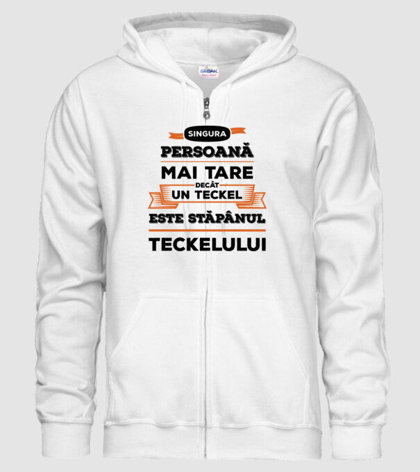 singura persoană mai tare decât un Teckel este stăpânul Teckelului model alb pe tricou