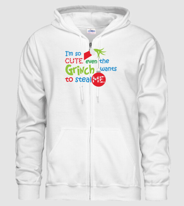 So cute Grinch model alb pe tricou
