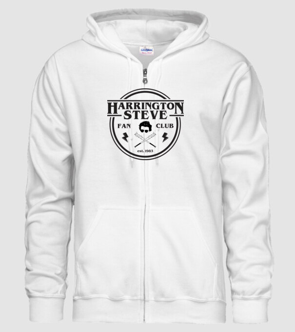 steve harrington fan club est 1983 model alb pe tricou