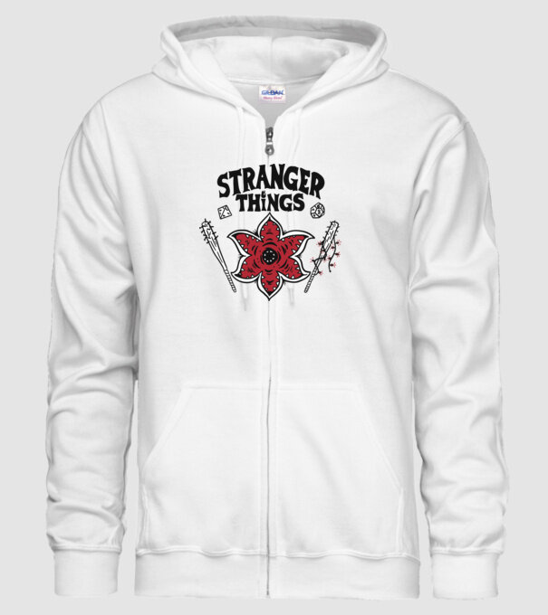 stranger things demogorgon head2 model alb pe tricou