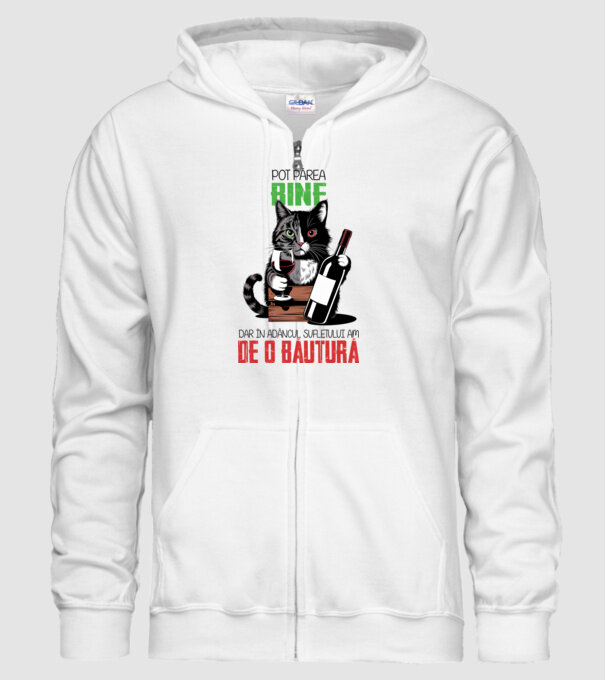 sunt bun pentru o băutură Alb model alb pe tricou