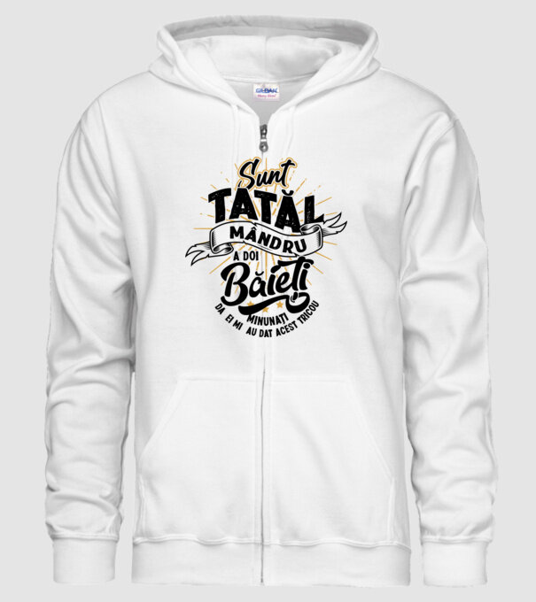 Sunt tatăl mândru a doi băieți minunați - da, ei mi-au dat acest tricou model alb pe tricou