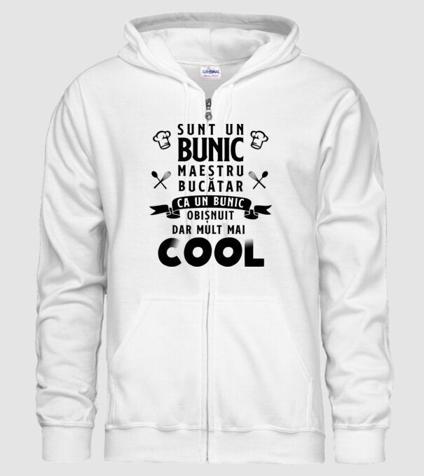 sunt un bunic maestru bucătar, ca un bunic obișnuit, dar mult mai cool model alb pe tricou
