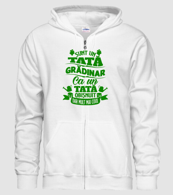 Sunt un tată grădinar model alb pe tricou