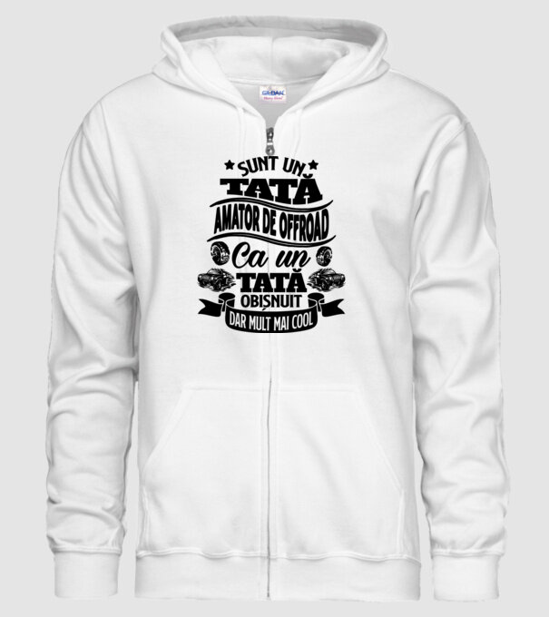 Sunt un tată amator de offroad, ca un tată obișnuit, dar mult mai cool model alb pe tricou