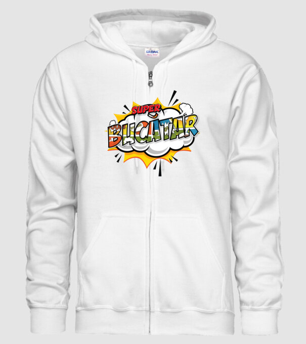 Super Bucătar model alb pe tricou