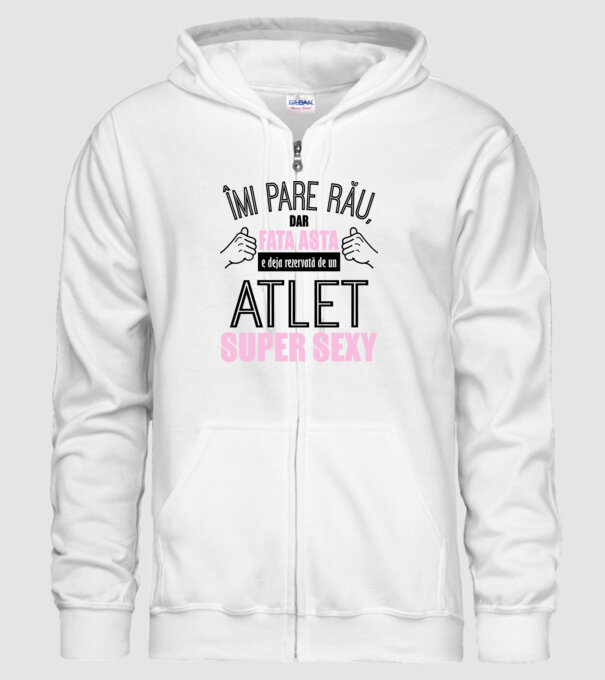 Îmi pare rău, dar fata asta e deja rezervată de un ATLET super sexy model alb pe tricou