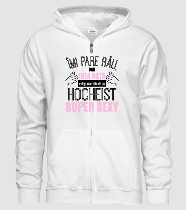 Îmi pare rău, dar fata asta e deja rezervată de un HOCHEIST super sexy model alb pe tricou