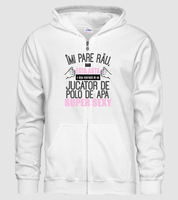 Îmi pare rău, dar fata asta e deja rezervată de un JUCĂTOR DE POLO PE APĂ super sexy model alb pe tricou