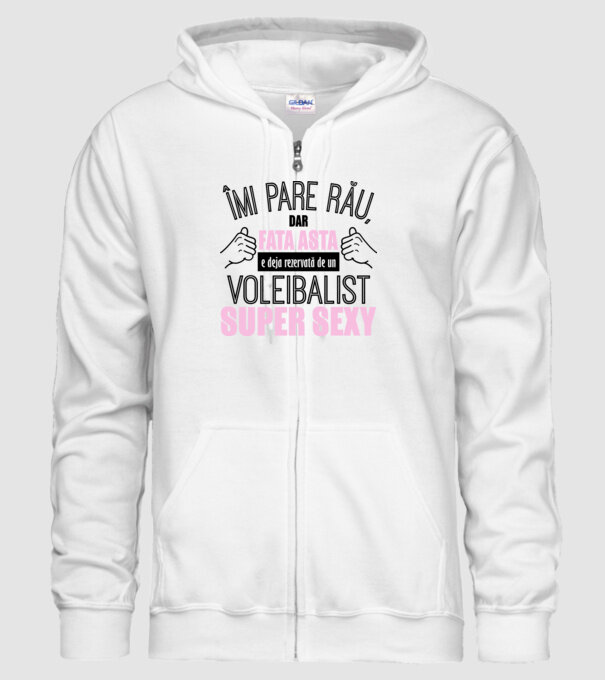 Îmi pare rău, dar fata asta e deja rezervată de un VOLEIBALIST super sexy model alb pe tricou