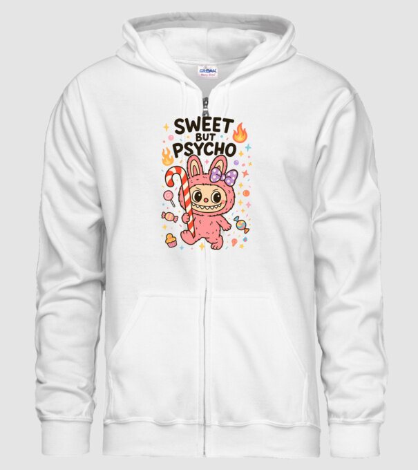 Sweet but psycho model alb pe tricou