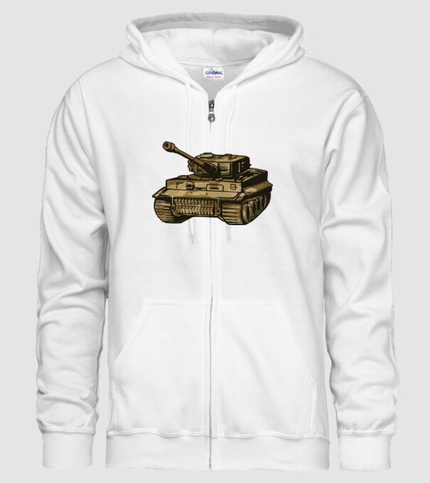 Tancuri model alb pe tricou