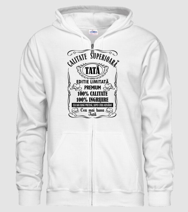 Tată Premium - ediție limitată premium model alb pe tricou