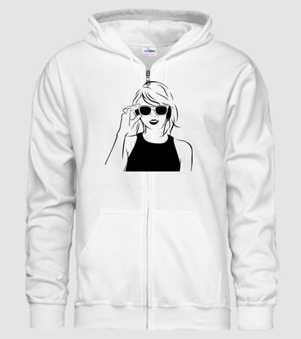 Taylor Swift model alb pe tricou