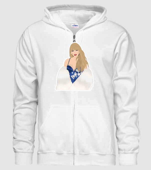 Taylor Swift blue model alb pe tricou