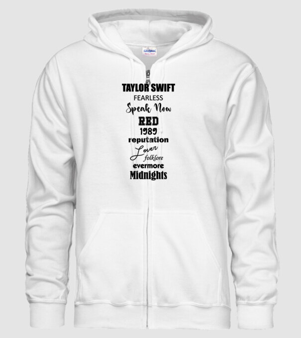 Taylor Swift Eras model alb pe tricou
