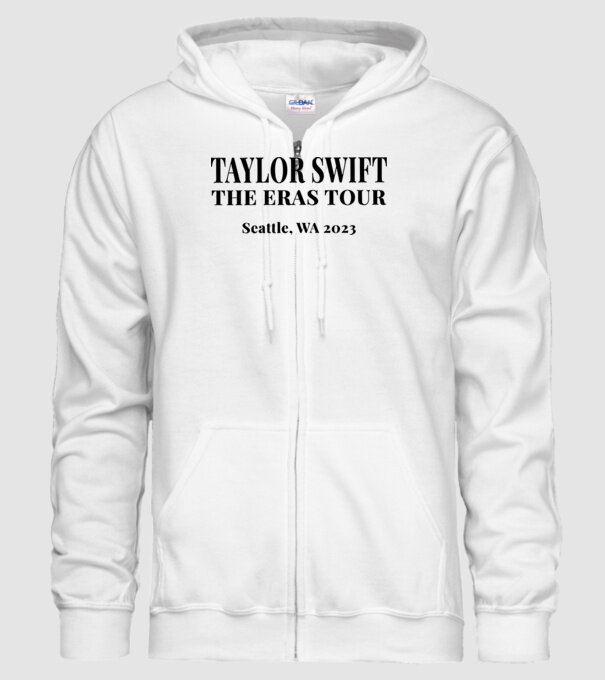 Taylor Swift Eras tour text2 model alb pe tricou