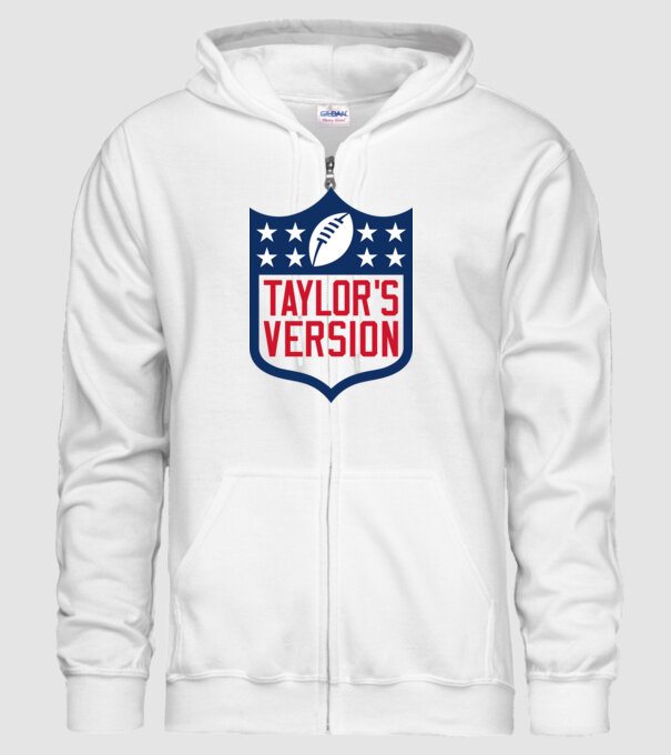Taylor Swift football logo model alb pe tricou