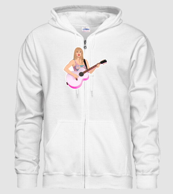 Taylor Swift pink model alb pe tricou
