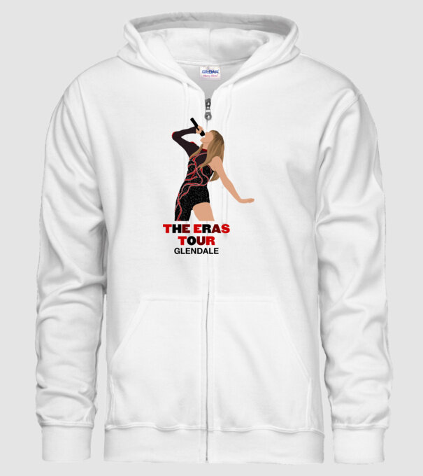 Taylor Swift The Eras Tour Glendale model alb pe tricou