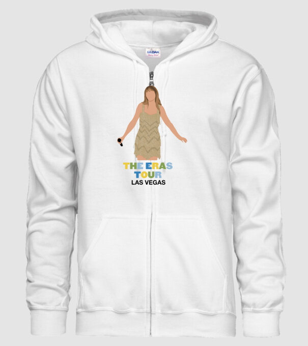 Taylor Swift The Eras Tour Las Vegas model alb pe tricou