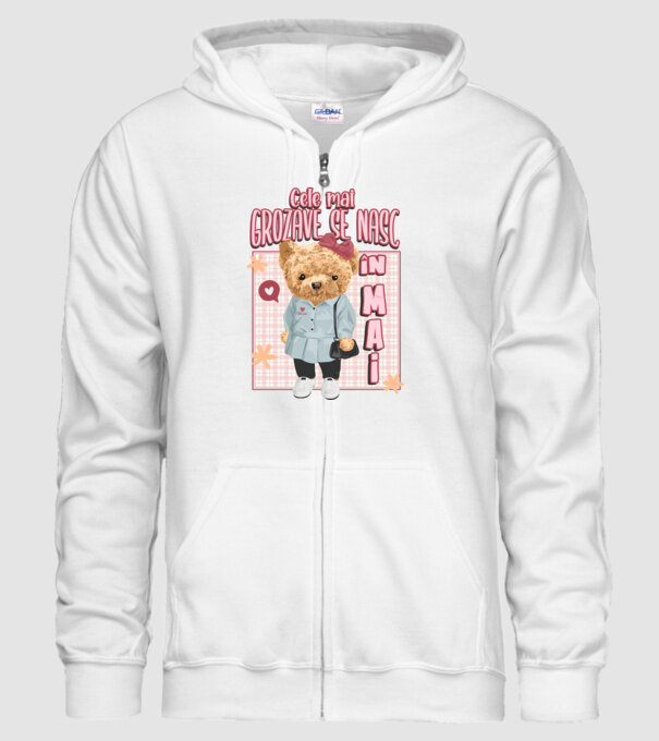 Teddy cele cool girl MAI model alb pe tricou