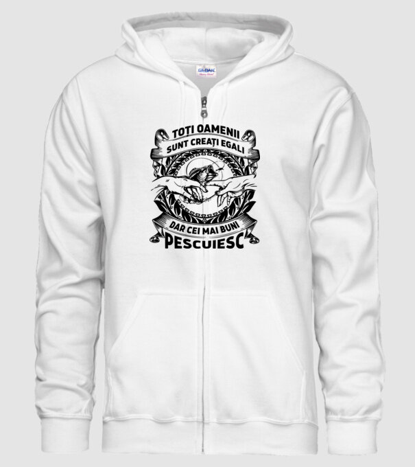toți oamenii sunt creați egali, dar cei mai buni pescuiesc model alb pe tricou