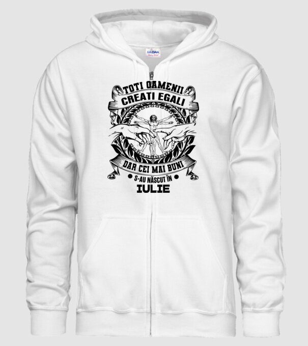Toți oamenii sunt creați egali, dar cei mai buni s-au născut în iulie model alb pe tricou