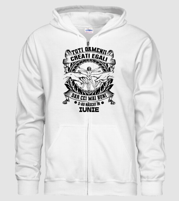 Toți oamenii sunt creați egali, dar cei mai buni s-au născut în iunie model alb pe tricou