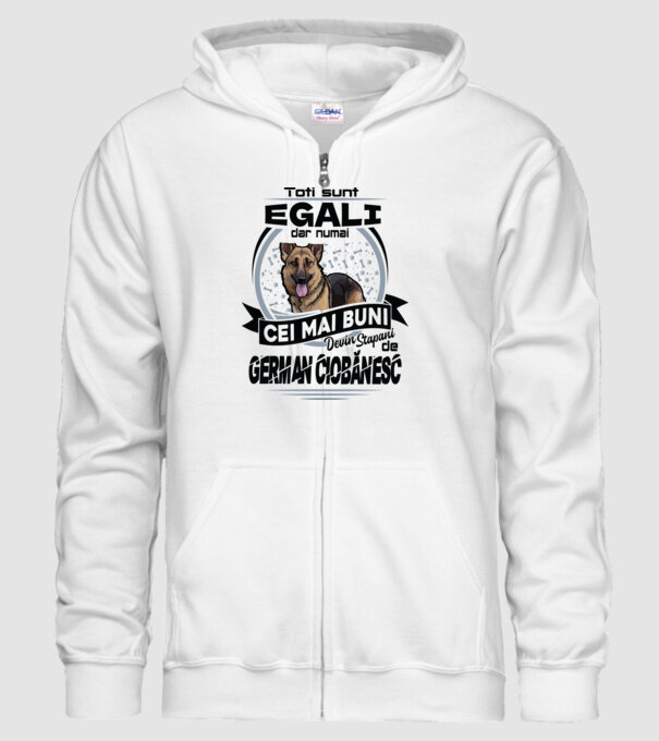 Toți sunt egali, dar numai cei mai buni devin stăpâni de ciobănesc german model alb pe tricou