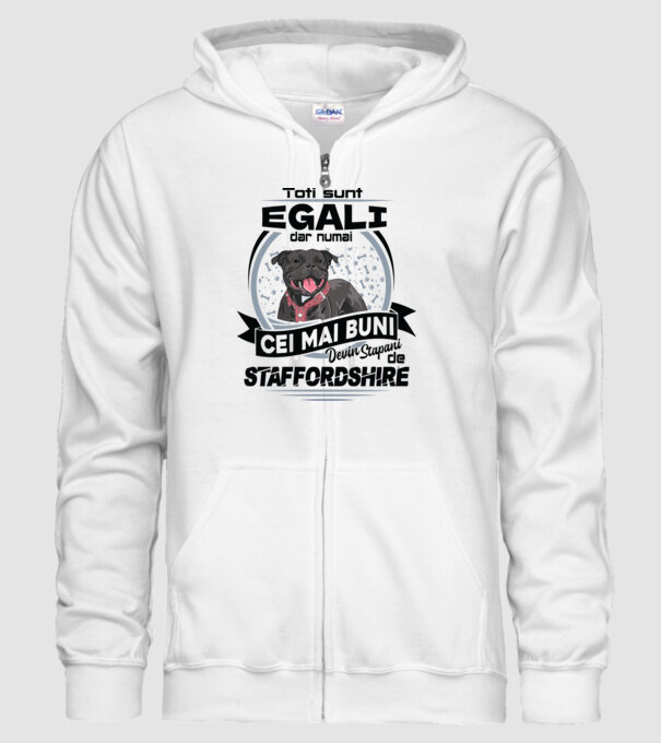 Toți sunt egali, dar numai cei mai buni devin stăpâni de staffordshire model alb pe tricou