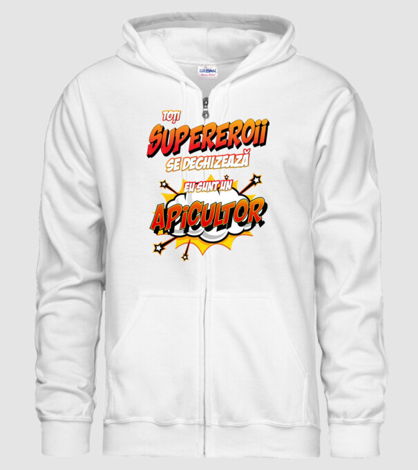 Toți supereroii se deghizează, eu sunt un apicultor model alb pe tricou