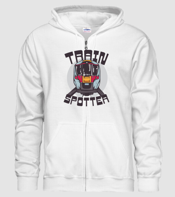 Trenuri model alb pe tricou