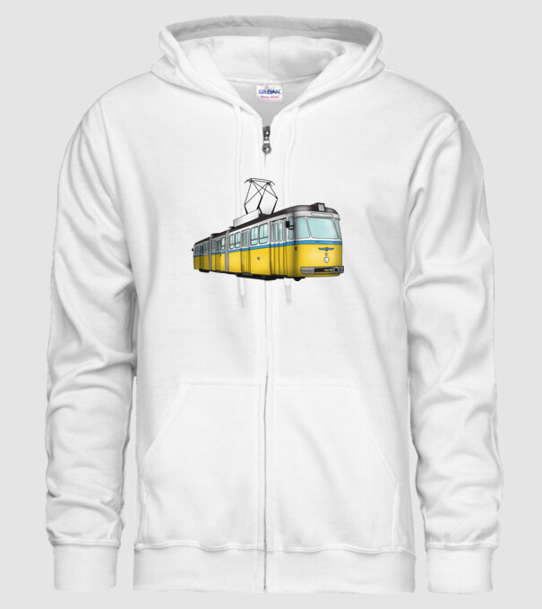 Trenuri model alb pe tricou