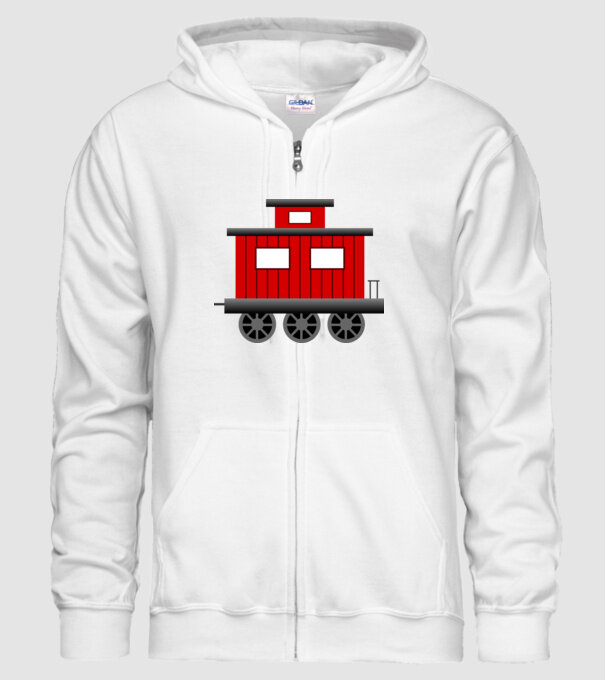 Trenuri model alb pe tricou
