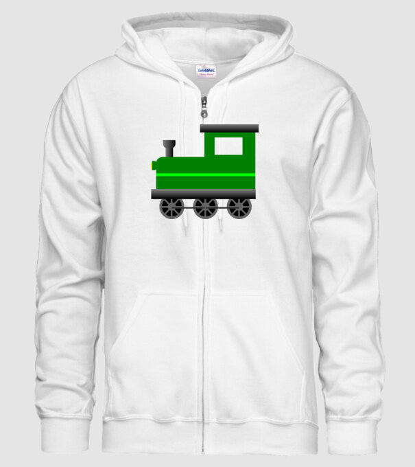 Trenuri model alb pe tricou