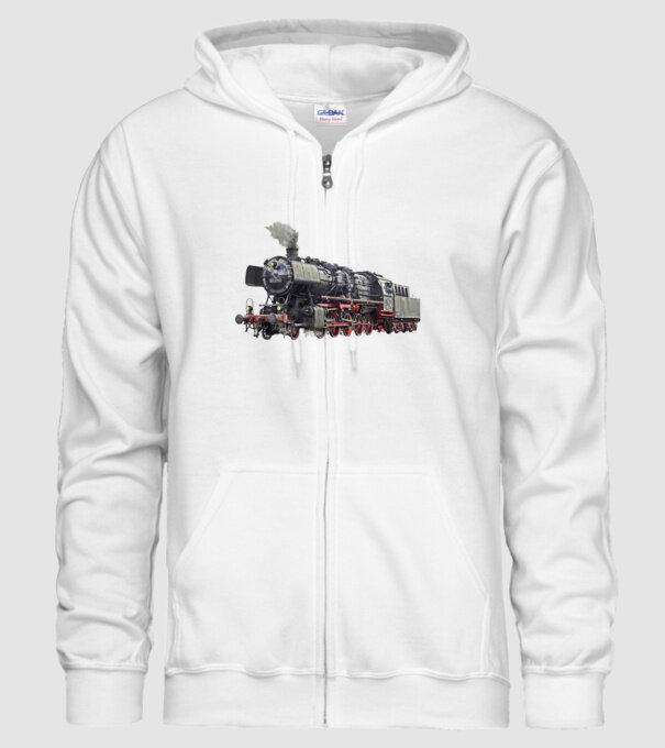 Trenuri model alb pe tricou