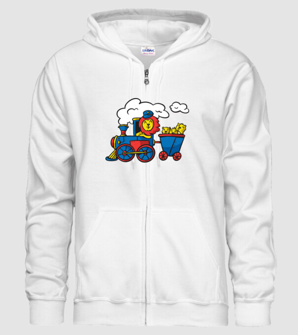 Trenuri model alb pe tricou
