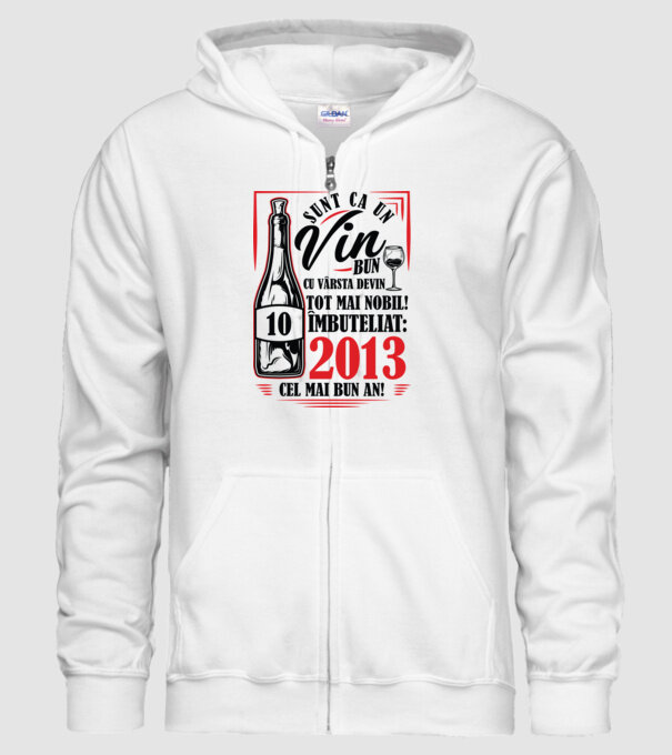 Un Vin Bun 10 2013 model alb pe tricou