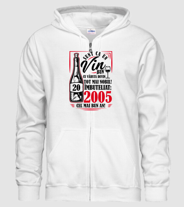 Un Vin Bun 2005 - Alb model alb pe tricou