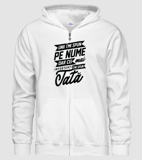 Unii îmi spun pe nume, dar cei mai importanți îmi spun tată model alb pe tricou