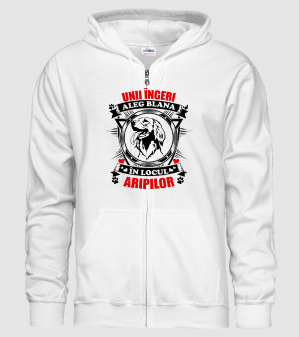 unii îngeri aleg blana în locul aripilor model alb pe tricou