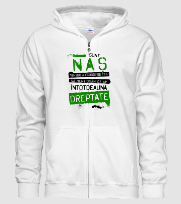 Sunt naș - pentru a economisi timp, să menționăm că am întotdeauna dreptate! model alb pe tricou